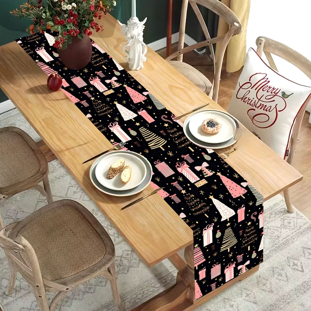 Christmas Table Runner Pink Xm - Christmas Table Runner 评论和价格