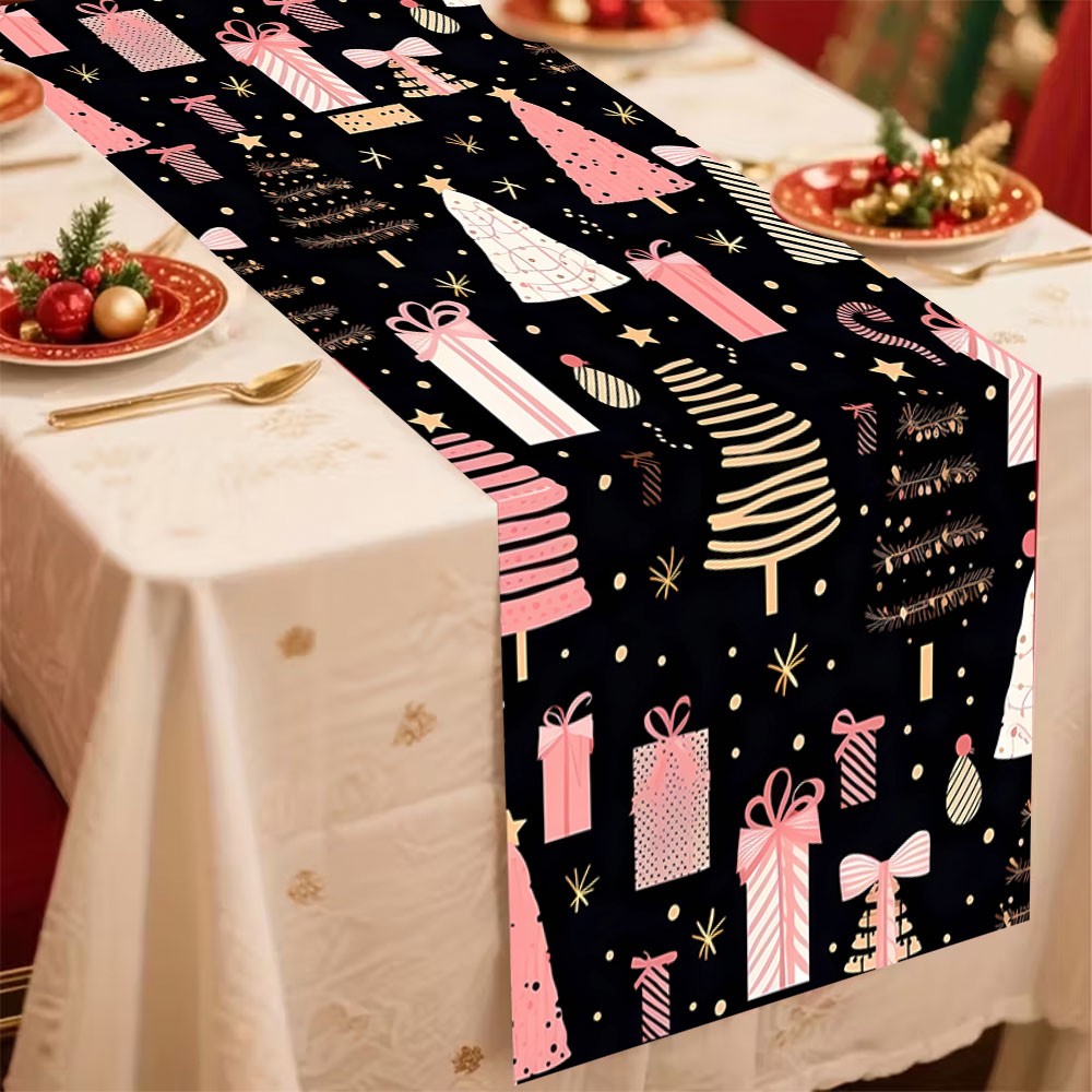 Christmas Table Runner Pink Xm - Christmas Table Runner 评论和价格
