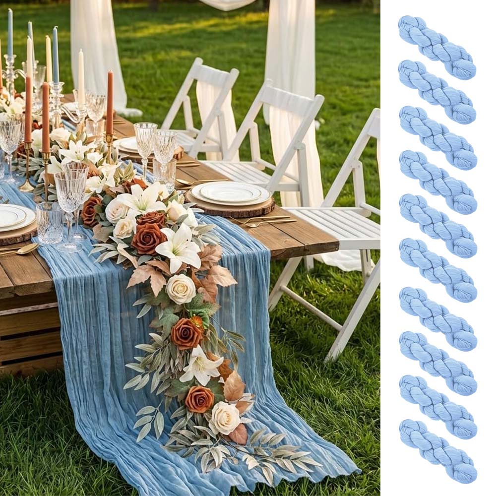 Set of 10 Table Runner Gauze C - Christmas Table Runner 评论和价格