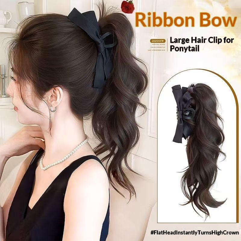 14inch Bow Tie Claw Ponytail W - Ribbon Bow Gift 评论和价格