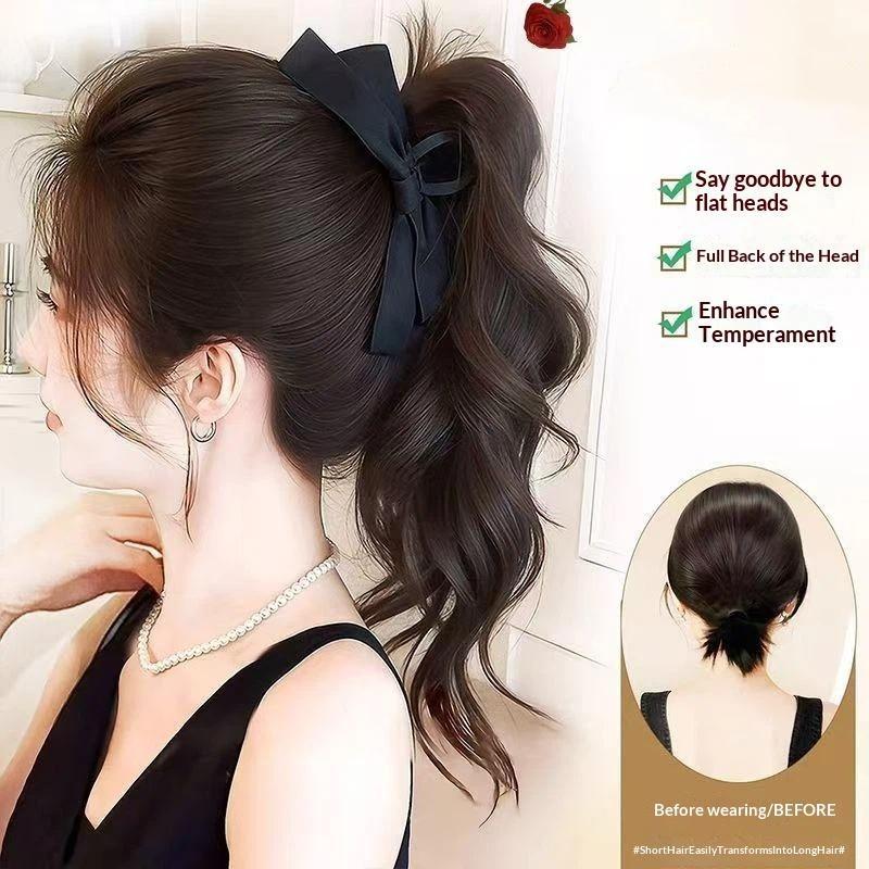 14inch Bow Tie Claw Ponytail W - Ribbon Bow Gift 评论和价格