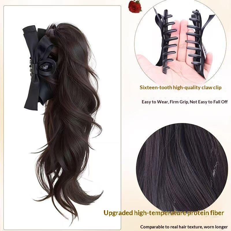 14inch Bow Tie Claw Ponytail W - Ribbon Bow Gift 评论和价格