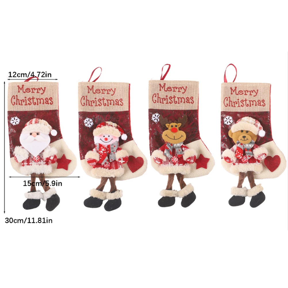 Large Santa Christmas Stocking - Christmas Stocking Hanging 评论和价格