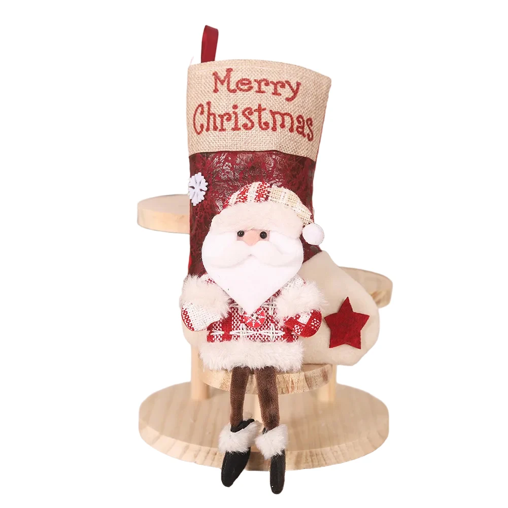 Large Santa Christmas Stocking - Christmas Stocking Hanging 评论和价格