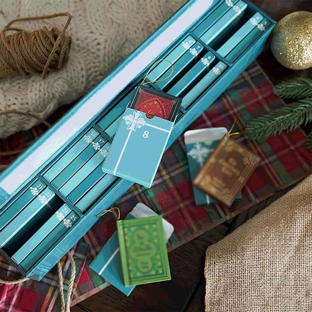 Mini Book Ornament Advent Cale - Advent Calendar Gift 评论和价格
