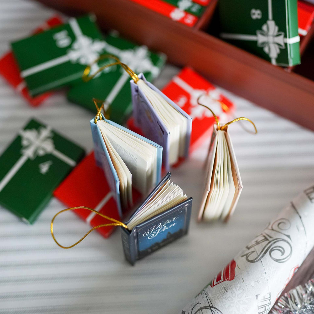 Mini Book Ornament Advent Cale - Advent Calendar Gift 评论和价格