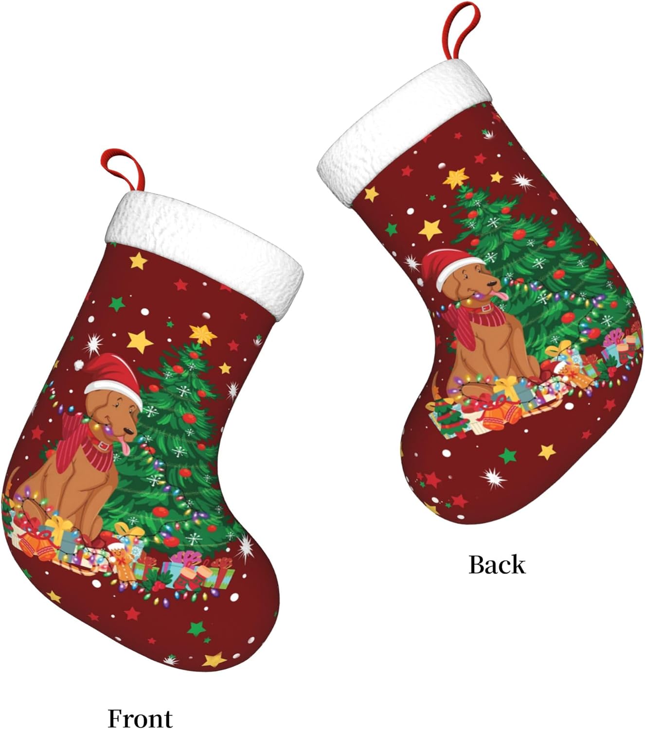 Christmas Dog Light Design 17. - Christmas Stocking Hanging 评论和价格