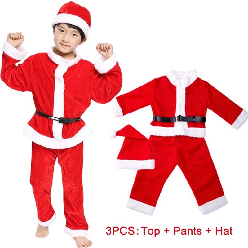 New Year Kids Santa Claus Cost - Elf Costume Christmas 评论和价格